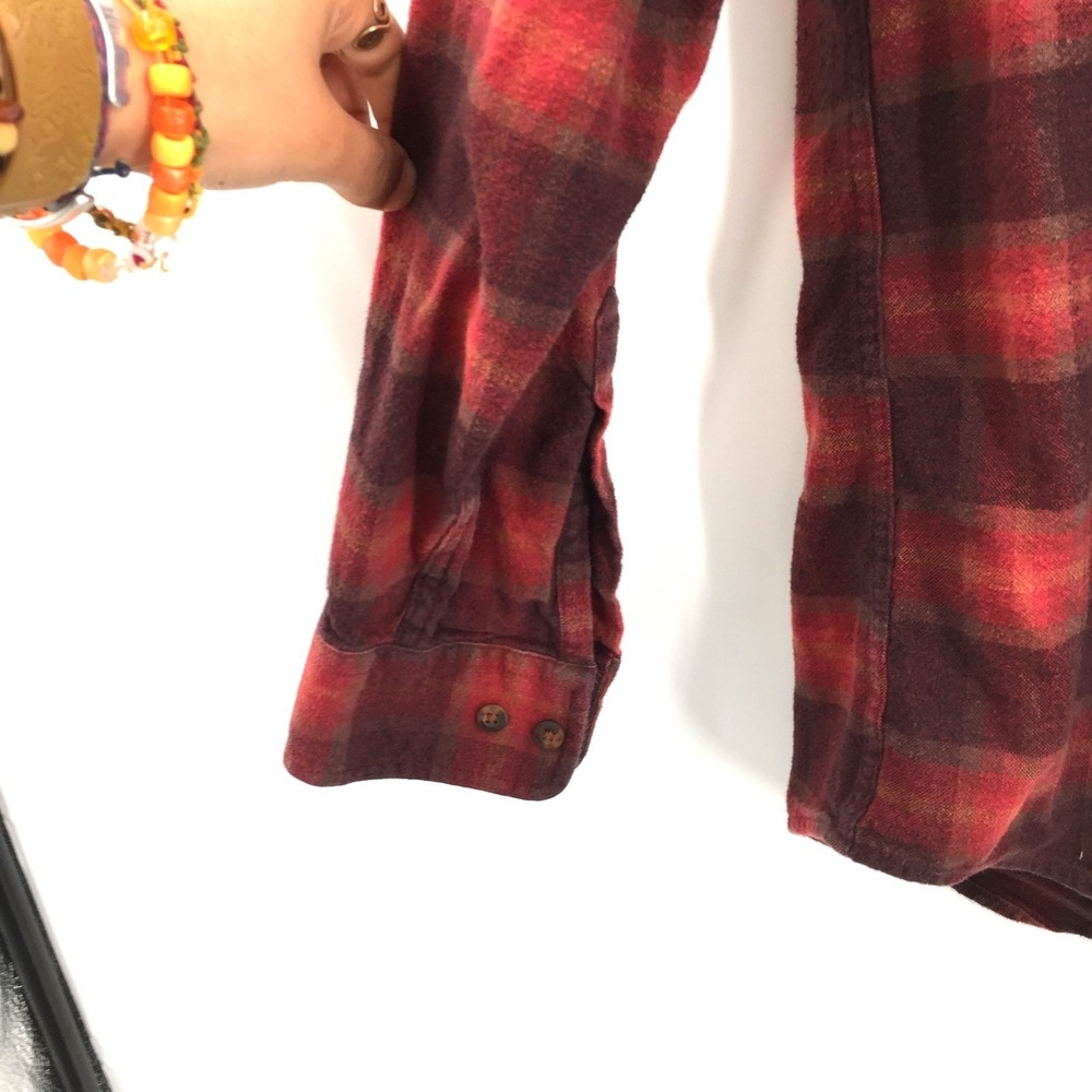 Pendleton Mason Red Flannel checkered Button fron… - image 4